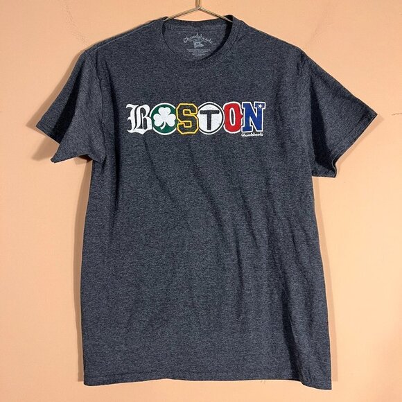Chowdaheadz Unisex Boston Gray Short Sleeve T-Shirt - Picture 1 of 6